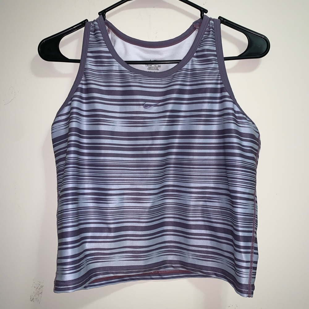 Purple Nike tank top & sports bra